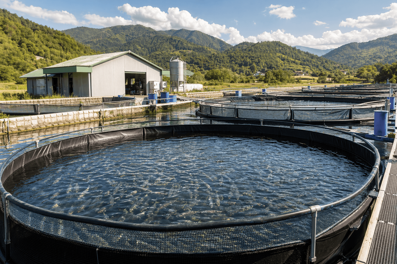 SANRAJS Developed fish farm with great potential in Struga region